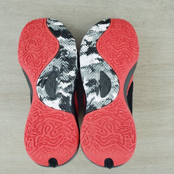 Under Armour UA Lockdown 6 Basketball Sneakers Red Black Men's Shoes 11.5 NWOB - Picture 7 of 9